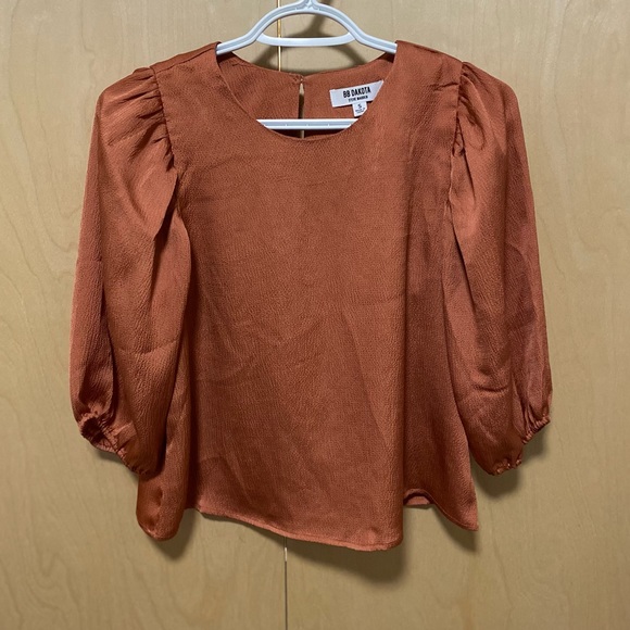 Burnt orange/rust fall blouse - Picture 1 of 3